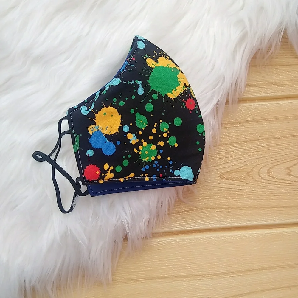 Paint Splatter Face Mask|Funky Face Mask - Picture 2 of 3